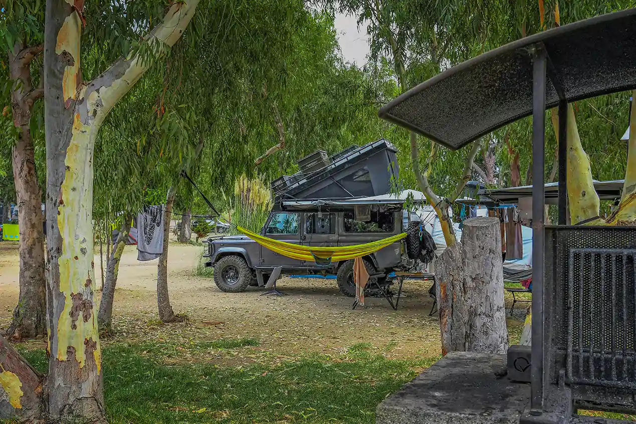 camping classique en pleine nature