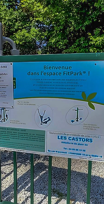 espace fit park au camping les castors en corse